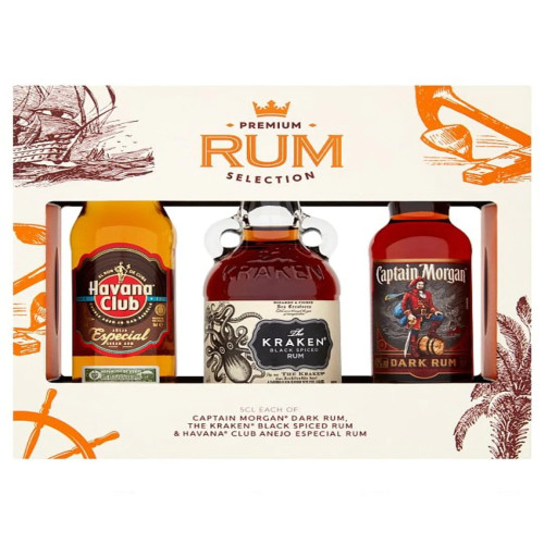 Kraken Gift Set Spiced Rum and Mason Jar with Fentimans Cola
